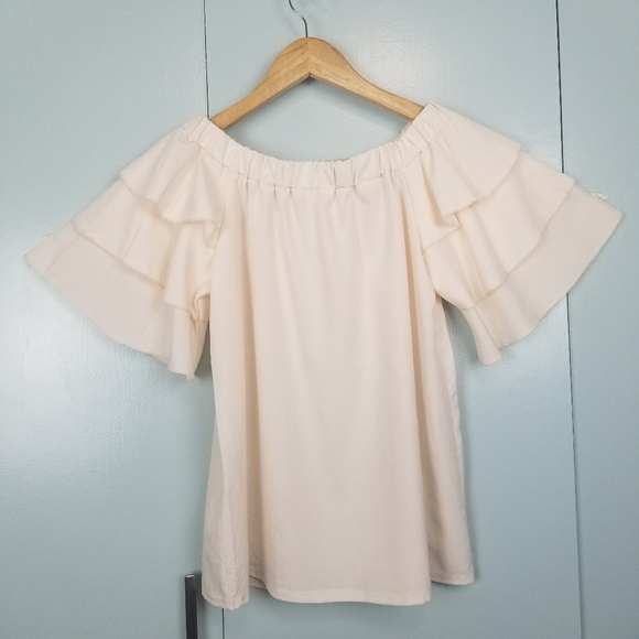 Tops - Blush 3 layer bell sleeves top size M  *G1